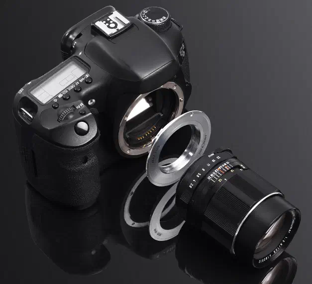 An M42 to EF mount adapter. Credit K&F Concept.
