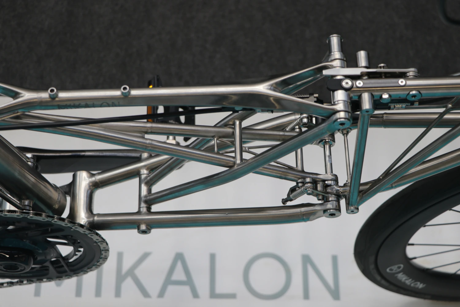 The intricate frame design.