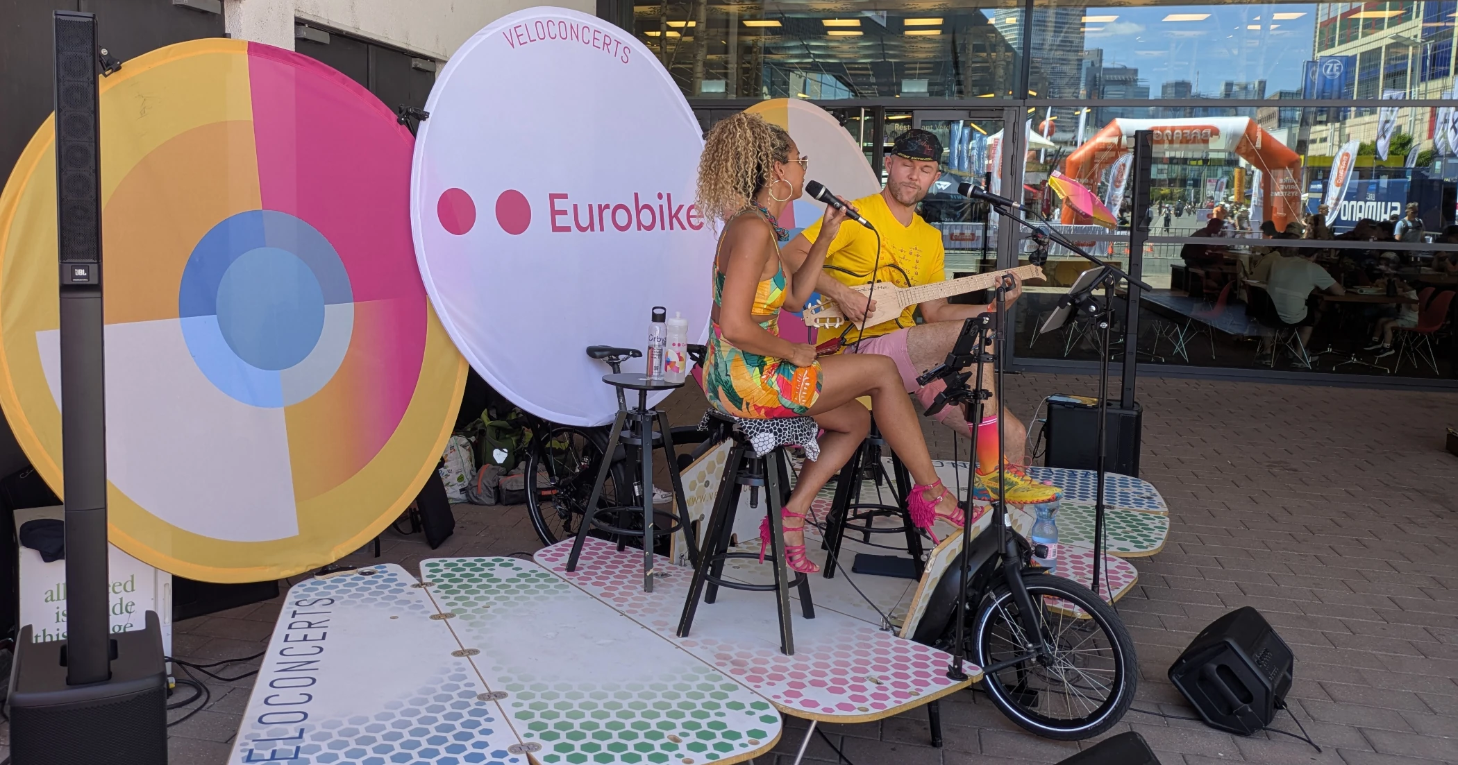 A human powered music stage.