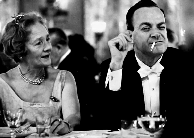 Richard Feynman at the 1965 Nobel Banquet.
