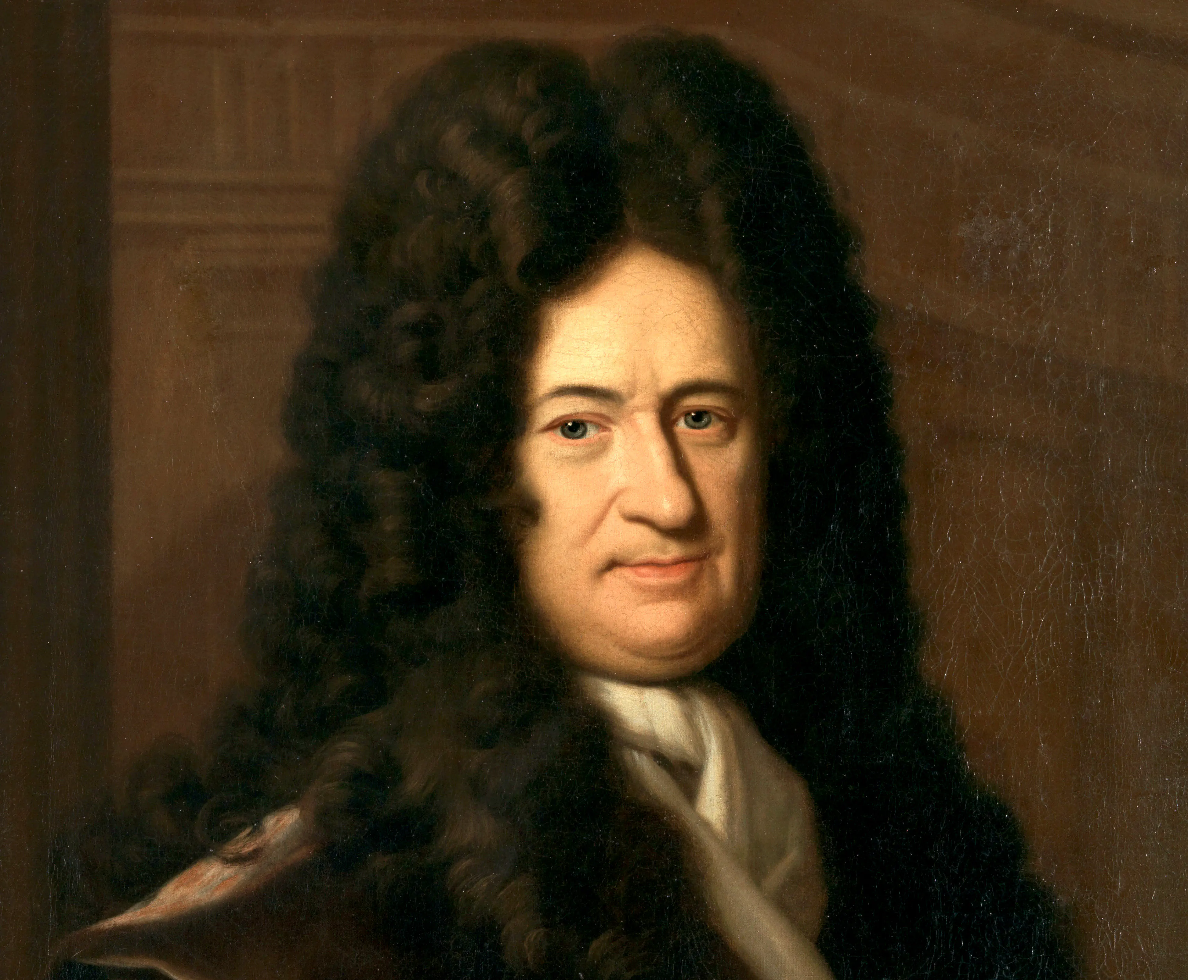 A portrait of Gottfried Willhelm Leibniz by Christoph Bernhard Francke (ca. 1695).